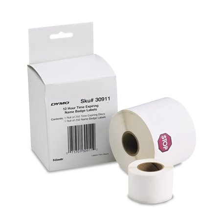 DYMO Label, White, Labels/Roll: 250 30911